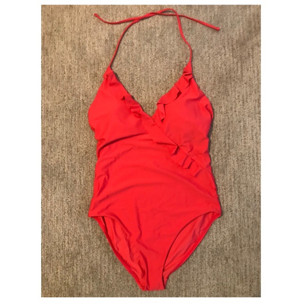 NWT LOFT Ruffle One Piece Swimsuit